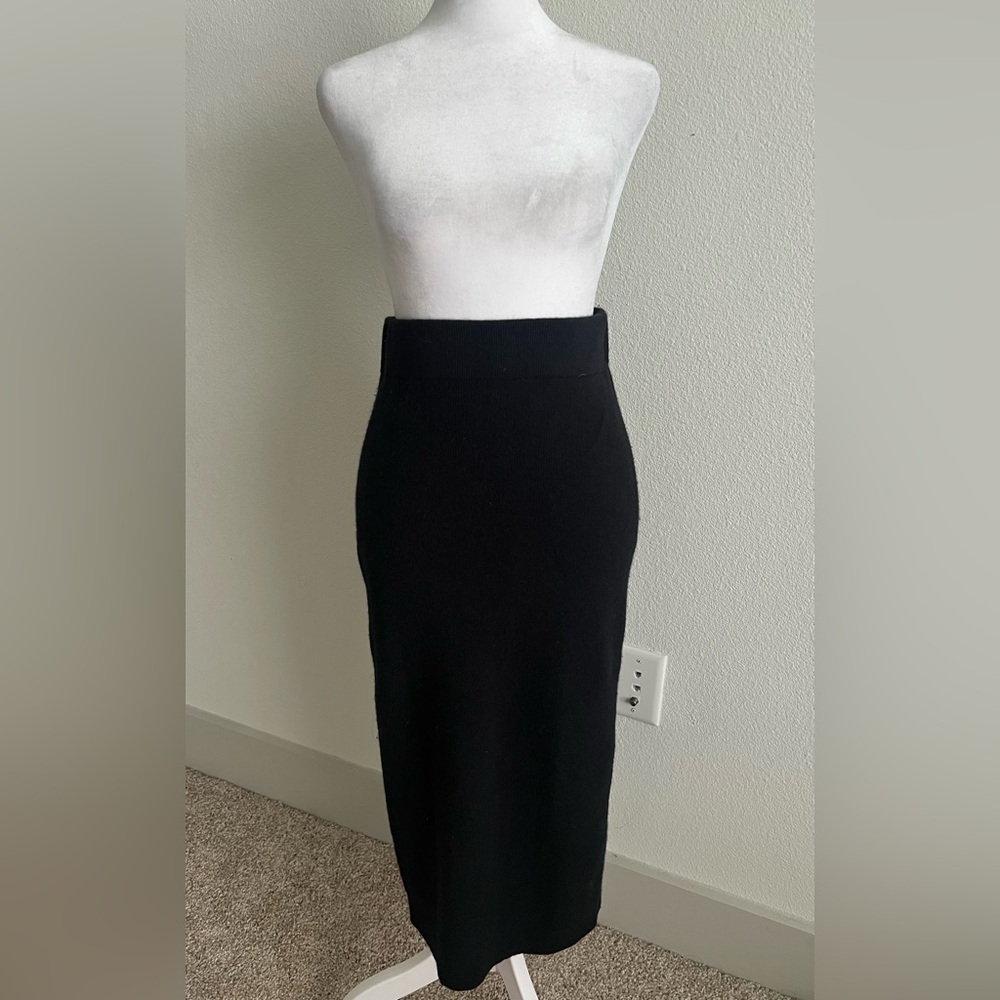 Galerie Lafayette wool cashmere blend long skirt